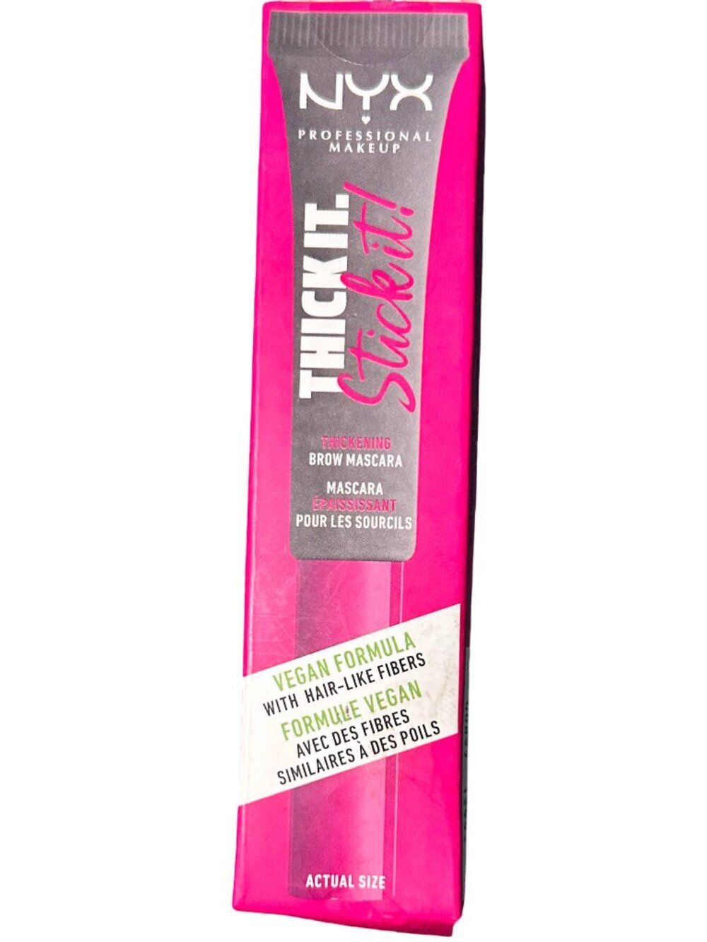 NYX Thick It Stick It Thickening Eyebrow Gel Mascara Tint, Cool Ash Brown